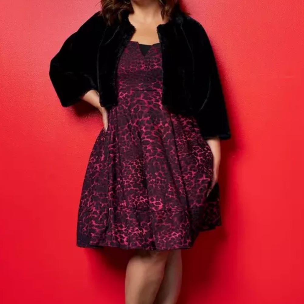 Torrid Betsey Johnson Leopard Print Mini Dress